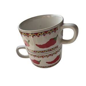 Vintage Otagiri Ceramic Red Pepper Design Chile‎ Bowl/Mug by MaryAnn Baker (2)